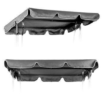 Daszek do huśtawki 200 x 120 cm wodoodporne poszycie szary ModernHome - Modernhome