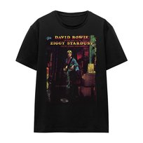David Bowie T-Shirt Unisex Dla Dorosłych Ziggy Stardust Album (M / Czarny) BOWIE