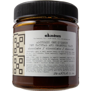 Davines Alchemic Chocolate, Odżywka koloryzująca do włosów ciemnobrązowych i czarnych 250ml - Davines