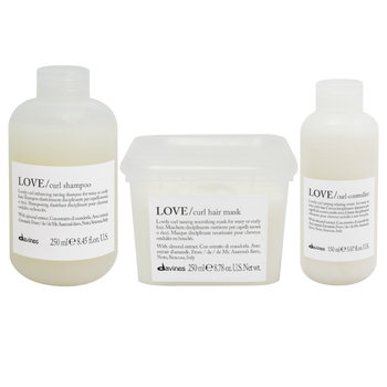 Davines Love Curl Zestaw Szampon Maska Krem 650ml - Davines