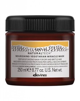Davines Naturaltech Nourishing Vegetarian Miracle Mask - Maska nawilżająca do suchych, łamliwych włosów, 250ml - Davines
