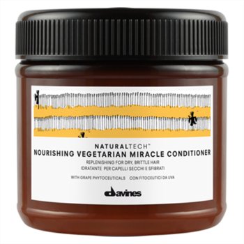 Davines Naturaltech, Nourishing Vegetarian Miracle, Odżywka nawilżająca do suchych łamliwych włosów, 250 ml - Davines