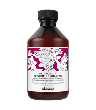 Davines, Naturaltech Replumping, nawilżający szampon do każdego rodzaju włosów, 250 ml - Davines