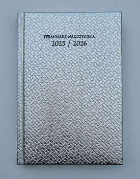 Dazar, Kalendarz B6 dzienny nauczycielski 2025/2026 Srebrny - Dazar