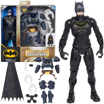 DC Comics Batman duża figurka lalka mroczny rycerz 30 cm + akcesoria 17 elementów - Spin Master
