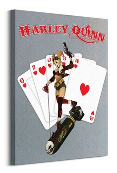 DC Comics Harley Quinn Cards - obraz na płótnie - Pyramid Posters