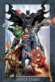 DC Comics Liga Sprawiedliwych Bohaterowie - plakat 61x91,5 cm - GBeye