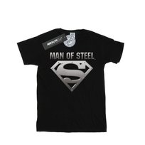 DC Comics Męska Koszulka Superman Man Of Steel Shield (M / Czarny) DC COMICS