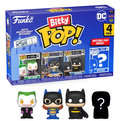 DC Funko Pop! Bitty, Figurki 4 pak 2.5cm, The Joker, Batman, Bat-Girl - Funko