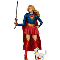 DC Multiverse Supergirl and Baby Krypto (Supergirl Movie) 7in Action Figure (Deluxe Theatrical Edition) McFarlane Toys