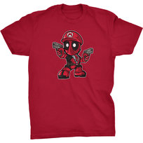 Deadpool Mario Koszulka Super Mario Bros Marvel GILDAN