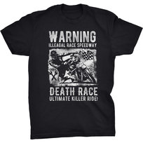 Death Race Koszulka Dla Motocyklisty Wyścig Czacha