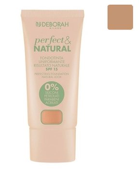 Deborah, Perfect & Natural Perfecting Foundation, podkład 04, SPF 15, 30 ml - Deborah