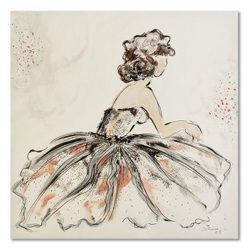 Deco panel CARO Dziewczyna w sukience, 80x80 cm - Caro