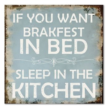 Deco panel CARO If you want breakfast in bed, 70x70 cm - Caro