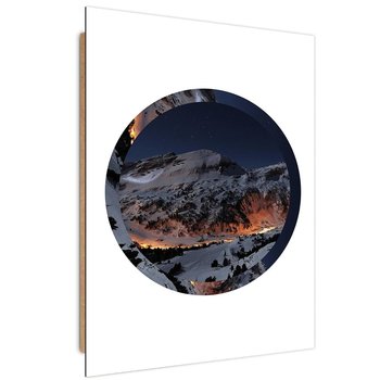 Deco Panel CARO Ośnieżone góry w kol, 60x90 cm - Caro