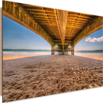 Deco panel CARO Plaża pod molo, 90x60 cm - Caro