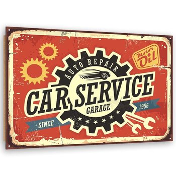 Deco panel CARO Retro - car service, 60x40 cm - Caro