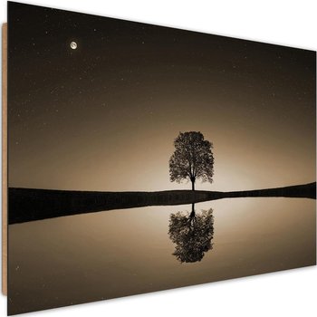Deco panel CARO Samotne drzewo 1sepia, 90x60 cm - Caro