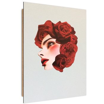 Deco panel FEEBY, Kolaż z czerwonymi różami, 40x60 cm - Feeby