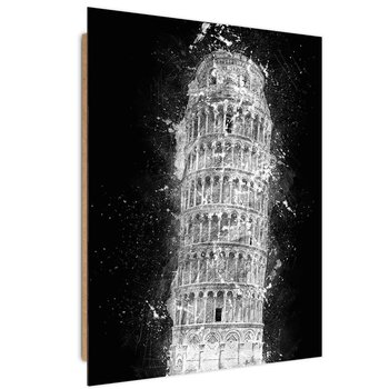 Deco panel FEEBY, Krzywa wieża w Pizie nocą, 70x100 cm - Feeby
