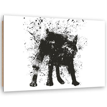Deco Panel FEEBY Mokry pies na białym tle, 60x40 cm - Feeby