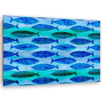 Deco Panel: Wzór w ryby, 40x60 cm - Feeby