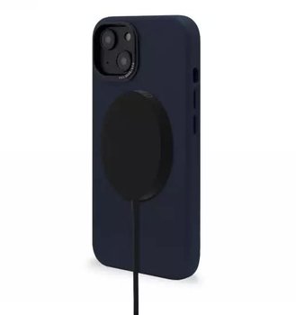 Decoded – skórzana obudowa ochronna do iPhone 13/14 kompatybilna z MagSafe (steel blue) - MagSafe