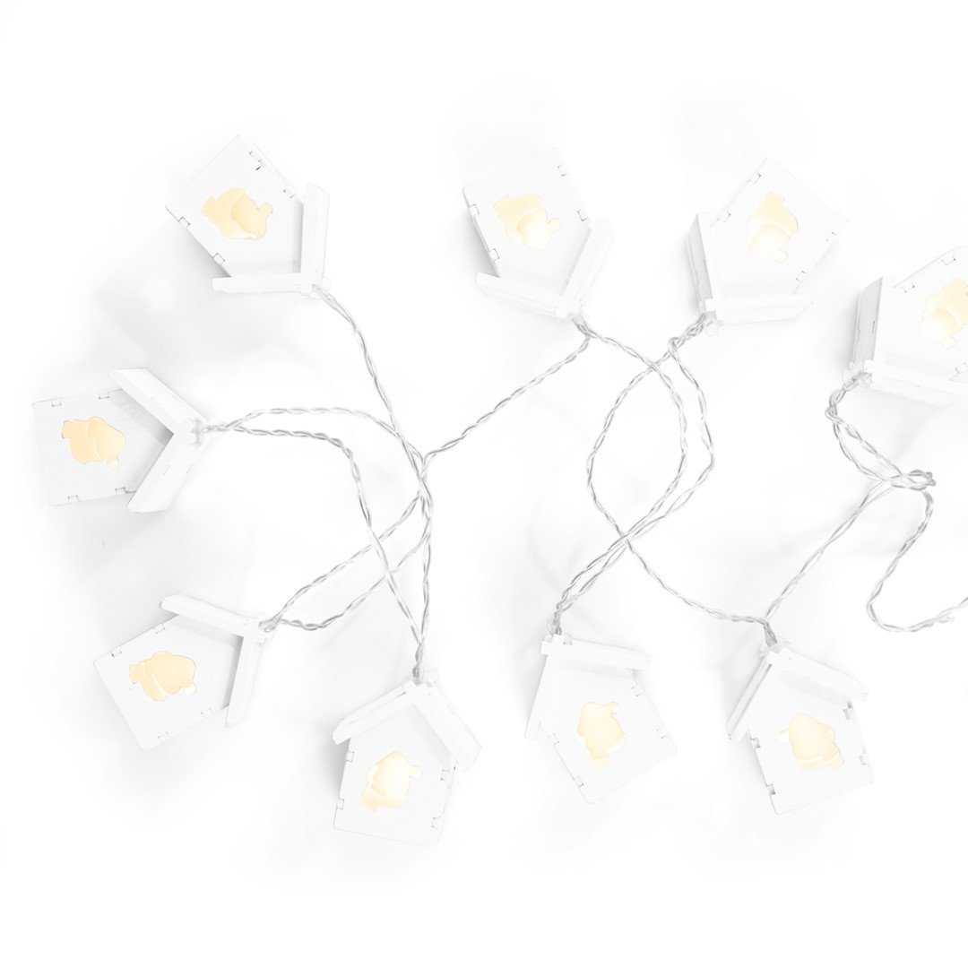 DecoKing Decoking Biały Dekoracja Świąteczna Crala, Do Wewnątrz