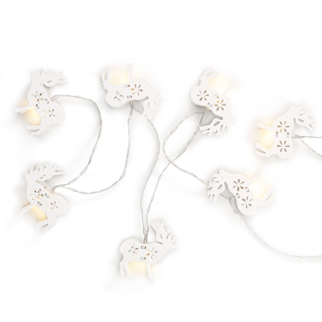 DecoKing Decoking Biały Dekoracja Świąteczna Crala, Do Wewnątrz