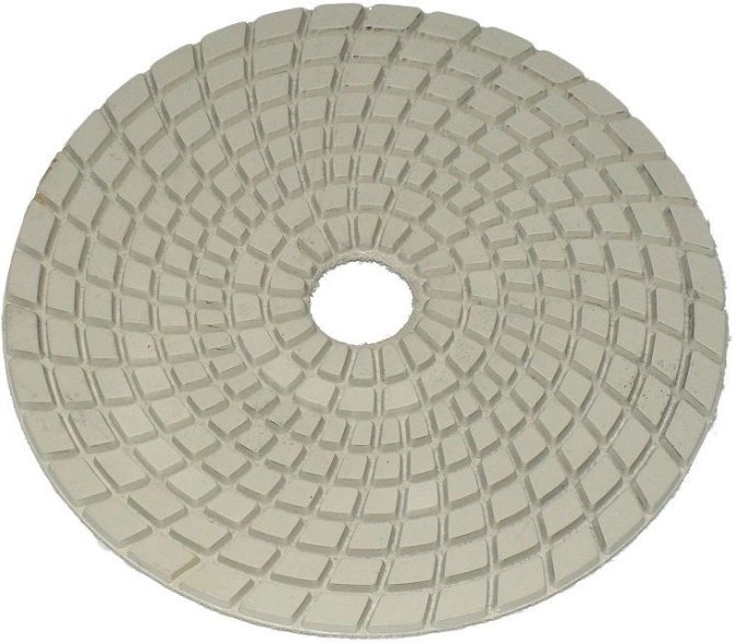 Elastyczny, diamentowy dysk polerski DEDRA H12G3000 gr.3000, śr.125mm, do pracy na mokro