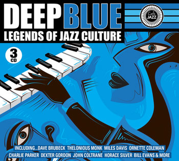 Deep Blue Legends Of Jazz Culture - Davis Miles, Coltrane John, Brubeck Dave, Mingus Charles, Monk Thelonious, Adderley Cannonball, Evans Bill, Hancock Herbie, Hubbard Freddie, Burrell Kenny