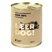 Deer Dog Dzik z topinamburem 800g puszka mokra karma NATURA DZICZYZNA