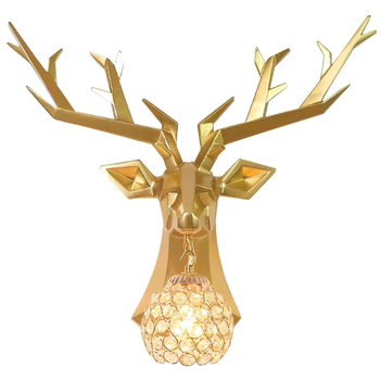 Deer - nowoczesny dekoracyjny kinkiet złoty jeleń 53cm - Iluminar