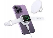 DEESOOCO A3 łdowarka bezprzewodowa 3 w 1 biała technologia MagSafe