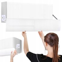 DEFLEKTOR OWIEWKA OSŁONA DO KLIMATYZACJI KLIMY REGULOWANY UNIWERSALNY BIAŁY JUST-DEAL