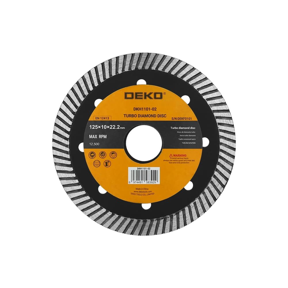DEKO DKH1101-02 Tarcza Diamentowa Turbo 125 mm - DEKO | Sklep EMPIK.COM