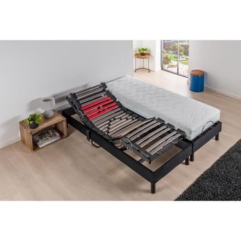 DEKO DREAM Zestaw relaksacyjny Materac piankowy 2x80x200 cm + Elektryczne podstawy łóżka TPR - Inny producent