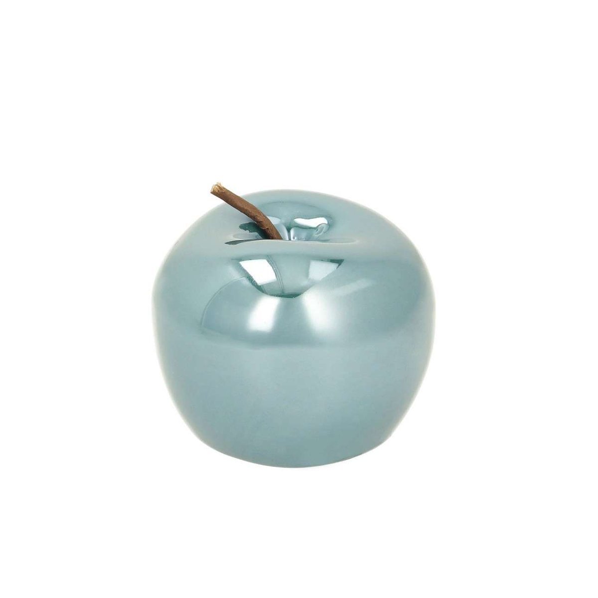 Zdjęcia - Figurka / świecznik Dekoria Dekoracja Apple perly turquoise, 8 x 8 x 6,5 cm 