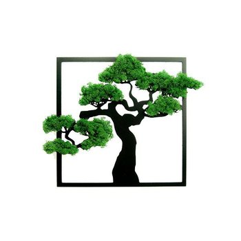 Dekoracja Drzewko Bonsai Kwadrat 50X50Cm - Na Ścianę - ArtOnly