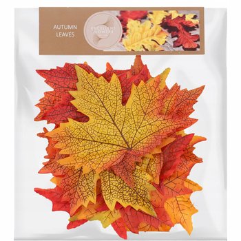 DEKORACJA LIŚCIE JESIENNE MATERIAŁOWE 25 szt 865 - Inna marka