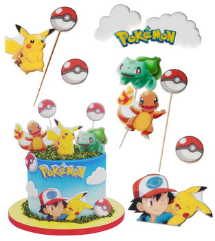 Dekoracja Na Tort Pokemon Ozdoba Gotowa - Słodka Fanaberia