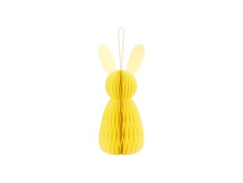 Dekoracja papierowa honeycomb króliczek żółty - ABC