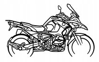 DEKORACJA ścienna Obraz motocykl BMW R 1250 GS Adventure 90x53 cm