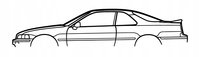 DEKORACJA ścienna Obraz Samochód Honda Legend LS 135x29 cm