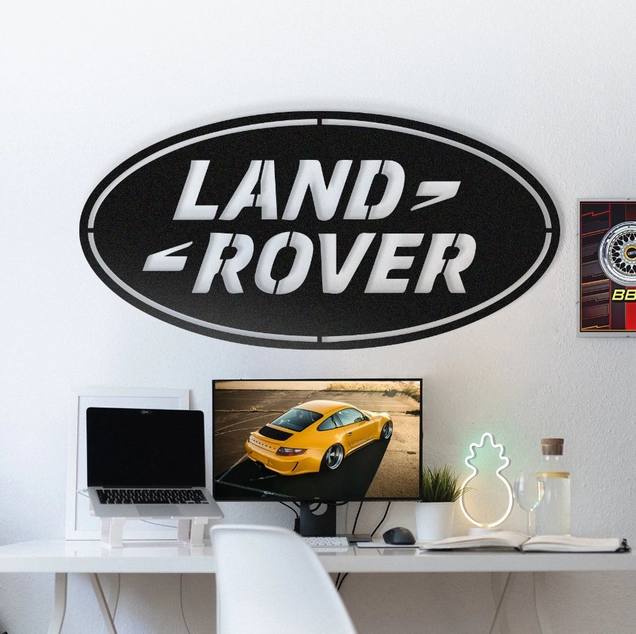 DEKORACJA ścienna Obraz Samochód LAND ROVER LOGO 40x20 cm - WrapFactory ...