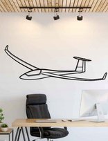 DEKORACJA ścienna Obraz Samolot Ventus-2cxT Angle 135x47 cm