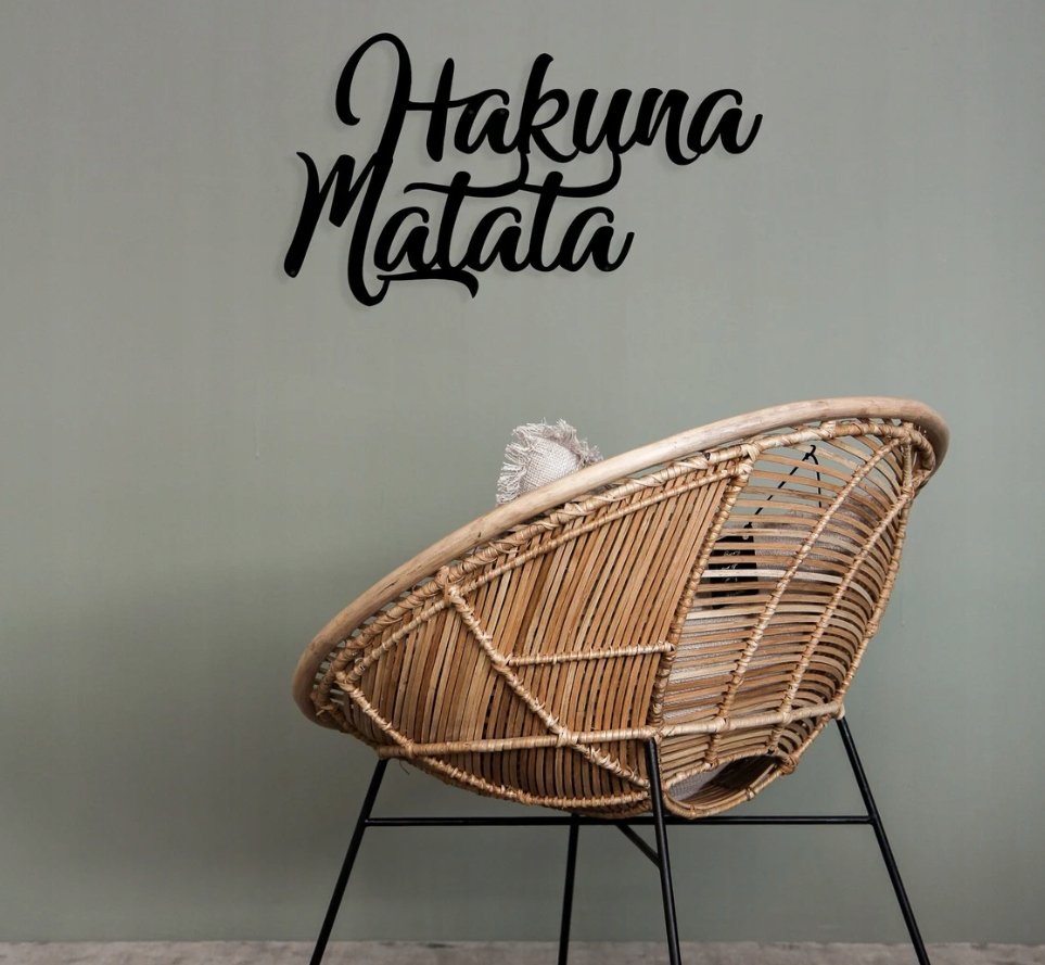 1art1 Zerbino Motivazione Hakuna Matata – 70x50 Cm, In Poliammide, Antiscivolo, Lavabile In Lavatrice