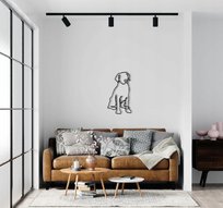 DEKORACJA ścienna Obraz wzór pies 75x135 cm