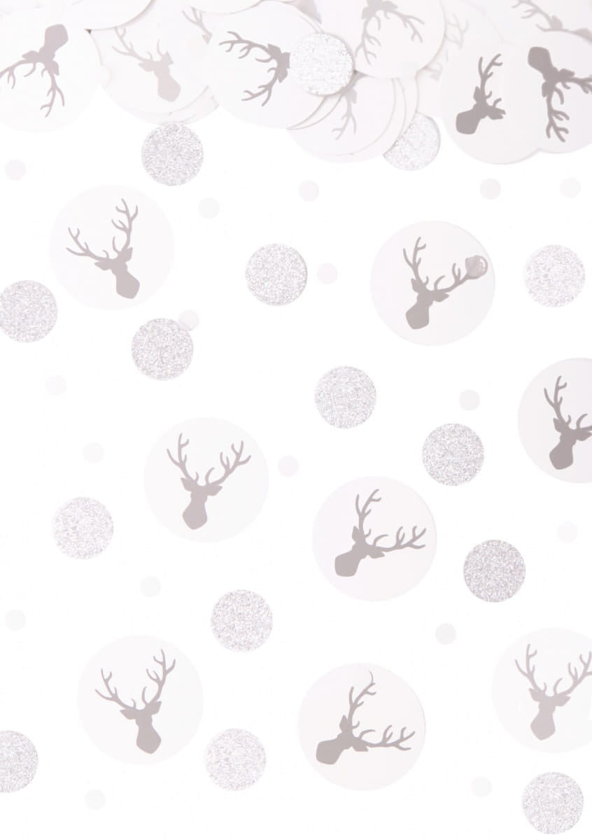 Danhoss Danhoss Dekoracja Stołu Świąteczne Konfetti Srebrne